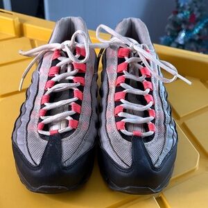 Nike Air Sneakers with Red and Black Accents